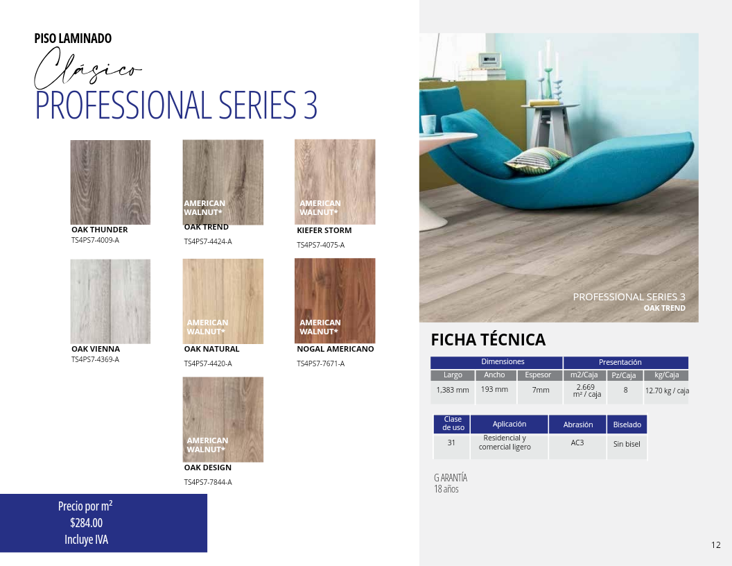 PISO LAMINADO 12